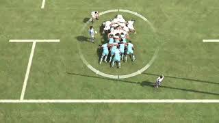 Rugby Challenge 3 gameplay Bulls vs Lyon [upl. by Goraud]