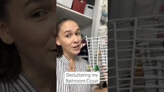 Closet Declutter using Dollar Tree Shelf Risers  It was easy [upl. by Goddard]