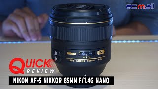 Quick Review  Nikon AFS NIKKOR 85mm f14G Nano [upl. by Elhsa853]