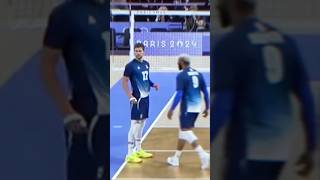 Perfect pass by Trevor Clevenot 😬 volleyball volleyballplayer francevolleyball [upl. by Elonore]