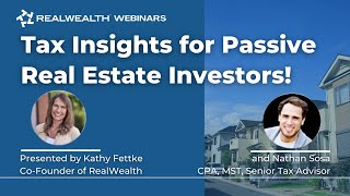 Tax Hacks for Passive Real Estate Investors [upl. by Darrelle]