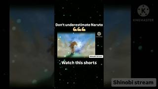 Dont underestimate Naruto 💪💯 naruto narutoshippuden ytshorts shorts viralreels viralshorts [upl. by Meehsar]