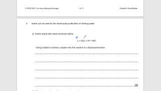 Redox AS level Exam Technique [upl. by Mei]