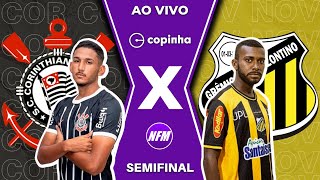 CORINTHIANS 3x0 NOVORIZONTINO  COPINHA  SEMIFINAL  AO VIVO COM IMAGENS DO ESTÚDIO [upl. by Schouten]