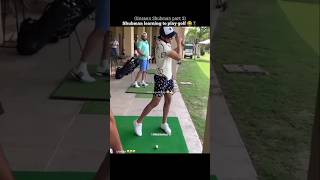 Shubman playing golf🏌🏼🤣 shubmangill golf shorts [upl. by Monte992]