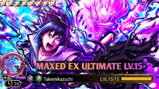 MAXED EX ULTIMATE LV15 Sasuke Rinne Sharingan Shadow  Naruto x Boruto Ninja Voltage [upl. by Seward]