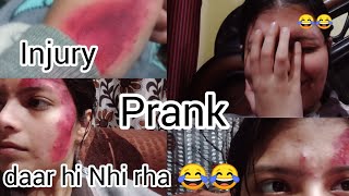 Injury Prank On my Family 😭😂 Harshi Khajuria [upl. by Nitsir]