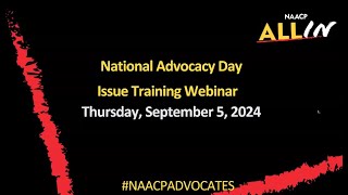 2024 National Advocacy Day Issue Training [upl. by Alan293]