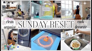 NEW SUNDAY RESET ROUTINE  CLEANING MOTIVATION  LAUNDRY ROOM ORGANIZE AND DECORATE [upl. by Ivar609]