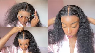 COMMENT POSER SA PERRUQUE PARFAITEMENT COUPER SA TULE  COLLE ETC SUPER DÉTAILLÉ  FT AYIYI HAIR [upl. by Sulihpoeht]