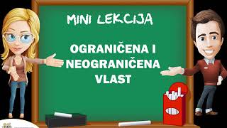 SŠ Mini lekcija  Ograničena i neograničena vlast [upl. by Randie]