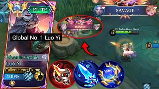 HARD MATCH GLOBAL LUO YI SOLO RANK HARD CARRY INTENSE GAMEPLAYLUO YI BEST BUILD amp EMBLEM 2024MLBB [upl. by Lucita]