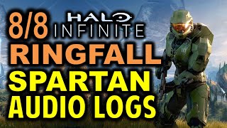 Ringfall Spartan Audio Logs All 8 Locations  Halo Infinite Collectibles Guide [upl. by Scarlett]