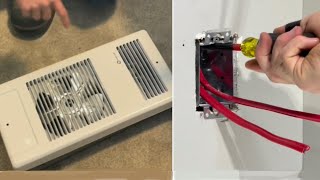 Adding electric fanforced heaters in two rooms Part 1 [upl. by Bikales686]