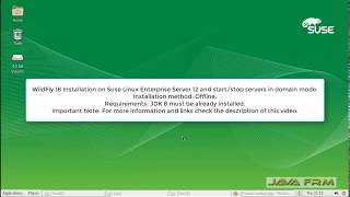 WildFly 18 Installation on Suse Linux Enterprise Server 12 and startstop servers in domain mode [upl. by Ahsenahs]