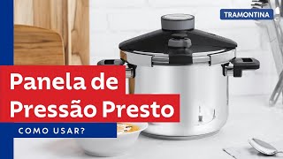 Panela de Pressão Presto  Tramontina [upl. by Aivad]