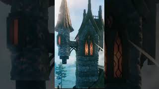 Tiny Alchemist tower Valheim build short [upl. by Enined]