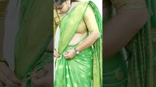 how to drape saree with perfect pleats [upl. by Seroled]