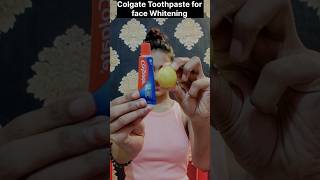 Colgate toothpaste for face whitening💯✅lLemon and colgateshortsskincareglowingskinsonalimakeover [upl. by Gwendolen]