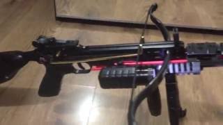 Modified PL Crossbow Pistol 80lb to Selfloading tactical crossbow Part 1 [upl. by Annibo]