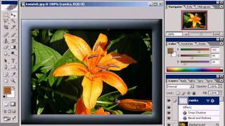 Photoshop  Jak dodać ramkę do zdjęcia [upl. by Drain178]