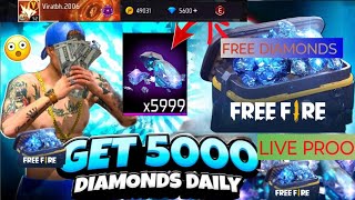 How To Get Free Diamonds In Free Fire  How To Get Free Redeem Code  freefire jeaniereacts [upl. by Nimad846]