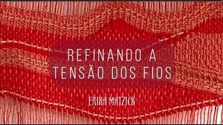 Tutorial passo a passo 0708 de como refinaraumentar a tensão no tear de penteliço antes de travar [upl. by Adias749]