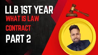 LLB PART 2 LAW OF CONTRACT [upl. by Nivlag]