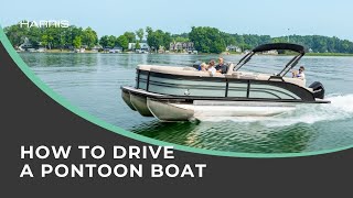 How to Drive a Pontoon Boat  Harris Pontoons [upl. by Lemrahc]