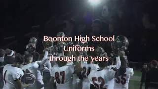 Boonton Football Uniforms 1970s through 2015 [upl. by Natsirt]