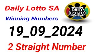 Daily Lotto SA Prediction 19092024 [upl. by Giordano]