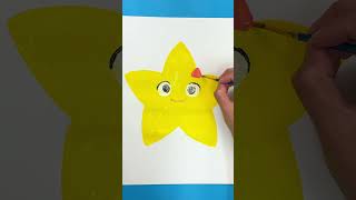 Twinkle Comes To Life ⭐ Painting LBB Star  Little Baby Bum painting DIY happyandyouknowit [upl. by Anuala]