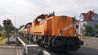 Voith Gravita V180 Doppelpower mit 15 Holcim UACNS Wagen [upl. by Mahoney284]