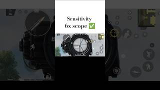 6x scope sensitivity set ✅ bgmi gaming viral shorts video [upl. by Annaoi349]