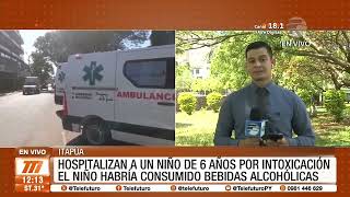 Hospitalizan a niño por intoxicación por alcohol [upl. by Einnov]