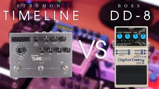 Strymon Timeline vs Boss DD8  BR  Tiago Garcia [upl. by Anisirhc]