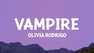 OliviaRodrigo  vampire Lyrics [upl. by Ythomit]