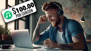 Como ganar dinero por internet haciendo Playlists para spotify [upl. by Aihsenat752]