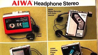 Catalog 1986 Cassette Player Walkman Sony WMW800 CassetteBoy Aiwa HSP04 F07GJ08 Philips CD10 [upl. by Arreic]