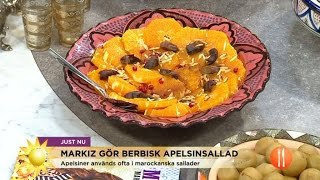 Marockansk gryta och berbisk apelsinsallad på menyn  Nyhetsmorgon TV4 [upl. by Curnin534]