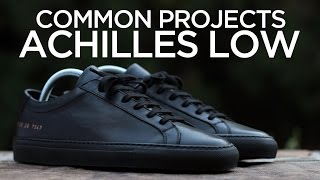 Closer Look Common Projects Achilles Low  Black [upl. by Hutchins48]