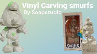 Soap Studio  White Stone  Smurf and Smurfette vinyl Figurines  2023 release [upl. by Kjersti]