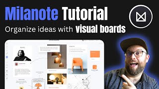 Milanote tutorial for beginners building a second brain [upl. by Nnairrek]