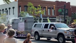 WATCH NOW 911 float at Popcorn Fest parade [upl. by Halehs]