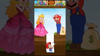 Prinecss Peach mermaid punished Bad Mario 💪💚 shorts​ tiktok​ Story​ viral​ [upl. by Nnylrahc]