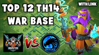 Top 12 Th14 War Base with Link  Inquisition vs NoLeX Bases  ESL Meisterschaft [upl. by Trembly]