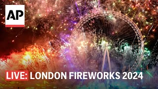 London fireworks 2024 Watch the UK ring in the New Year [upl. by Nibbor]