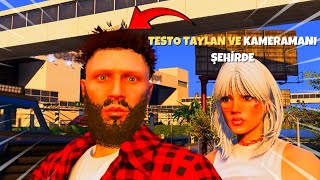 TESTO TAYLAN VE KAMERAMANI ŞEHİRDE   Gta 5 Fivem Troll [upl. by Pontias]