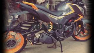 Honda CB Hornet 160R Paint Job Done Grey  Orange Sp Edition [upl. by Auginahs]