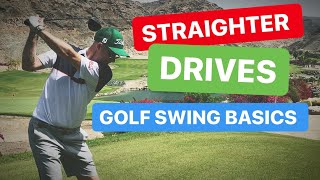 DRIVER GOLF SWING BASICS  STRAIGHTER TEE SHOTS [upl. by Aenyl]